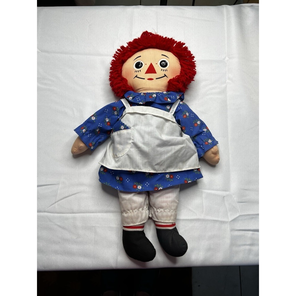 Vtg 1987, 18" Playskool (Hasbro) Raggedy Ann.  "I Love You"
